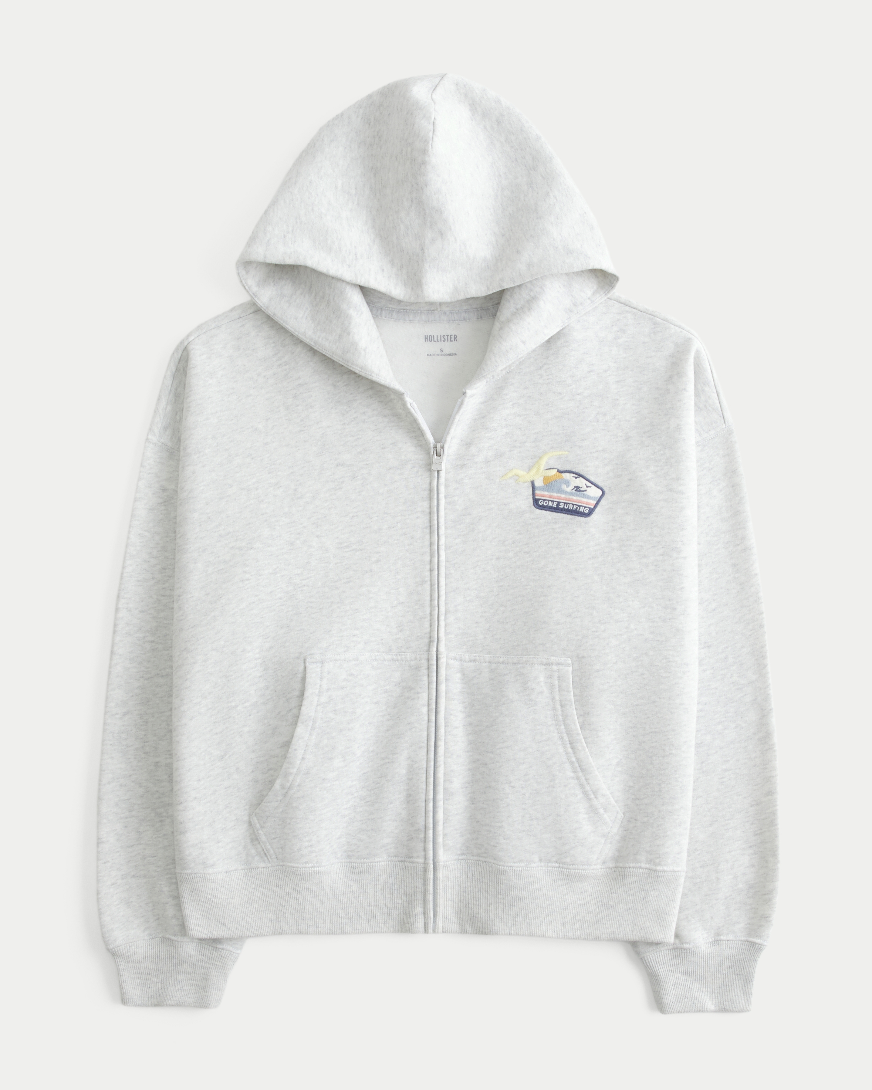 Hollister Feel Good Senior Spring Break Graphic Zip-Up Hoodie