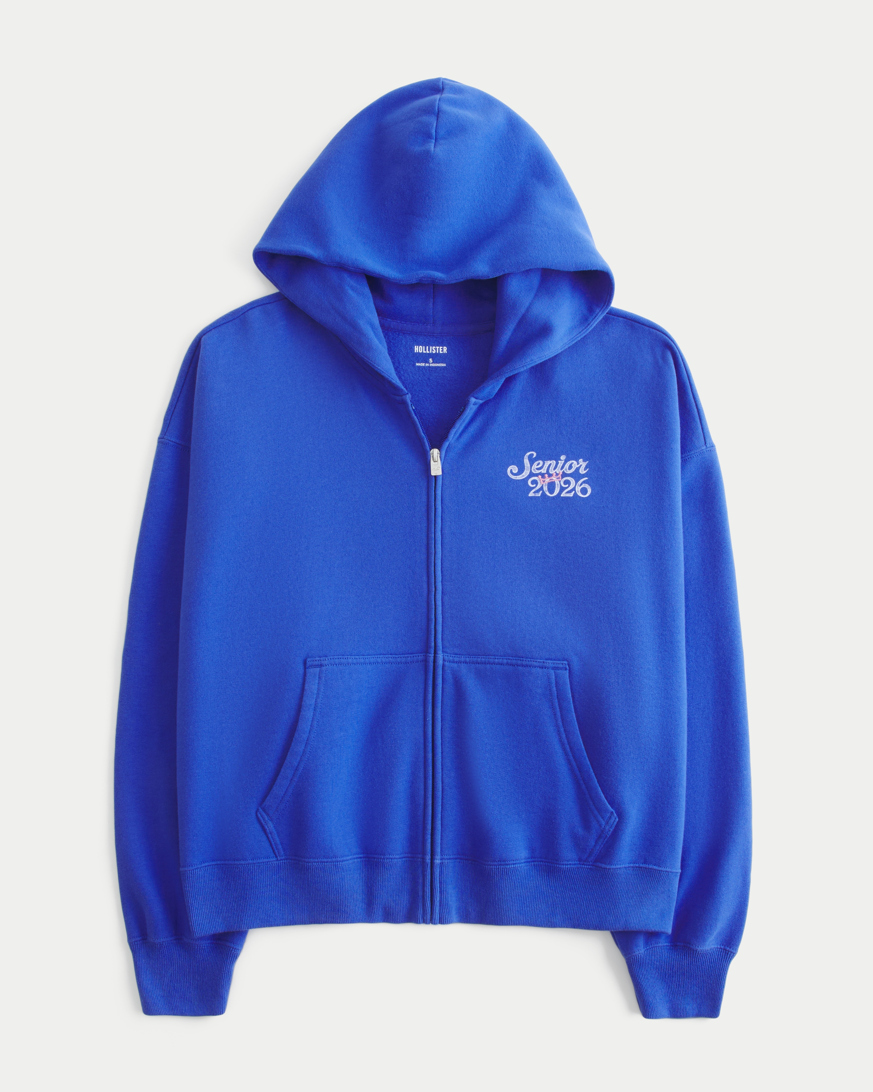 Hollister Feel Good Senior 2026 Graphic Zip-Up Hoodie | Liberty Center