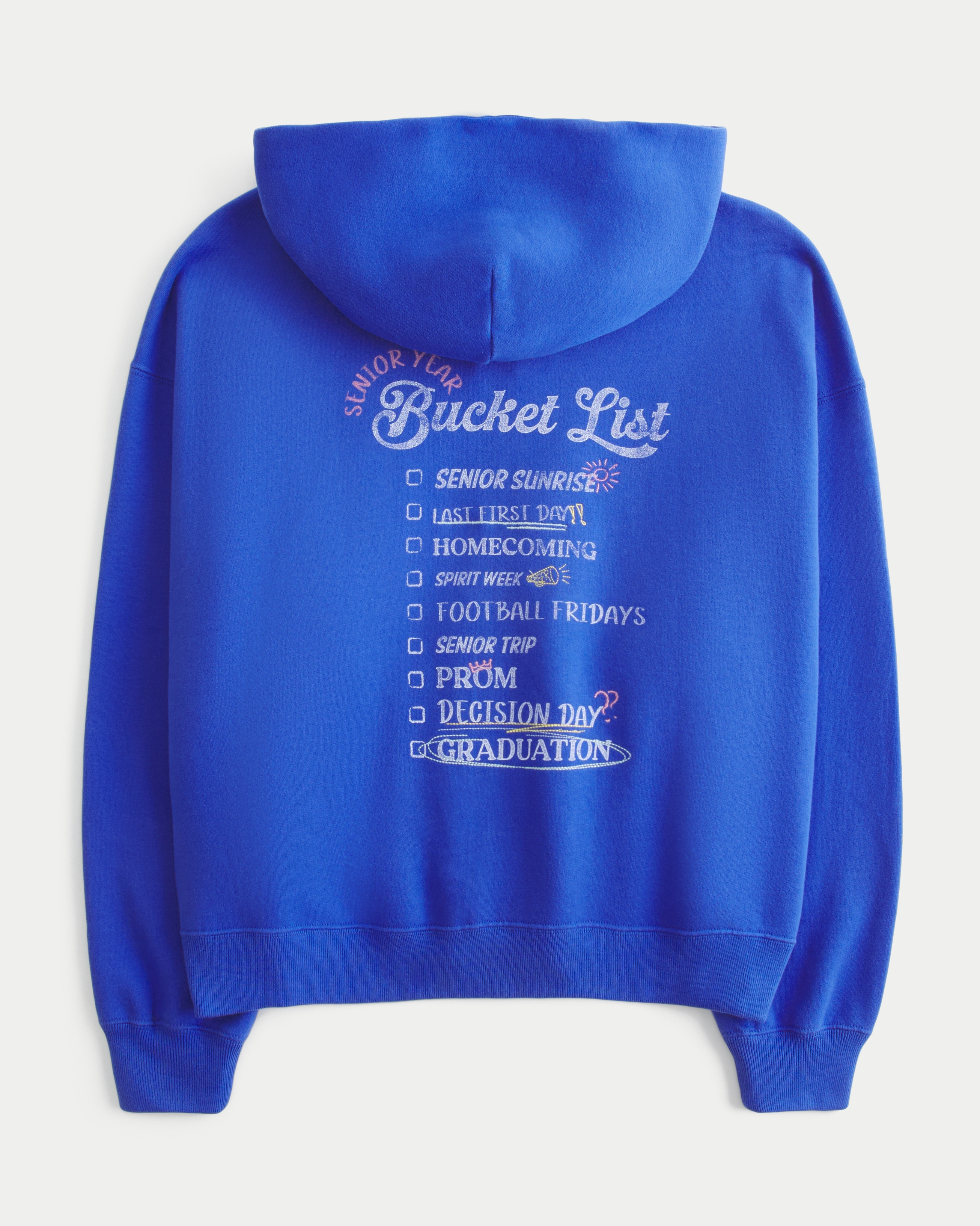 Hollister Feel Good Senior 2026 Graphic Zip-Up Hoodie | Liberty Center