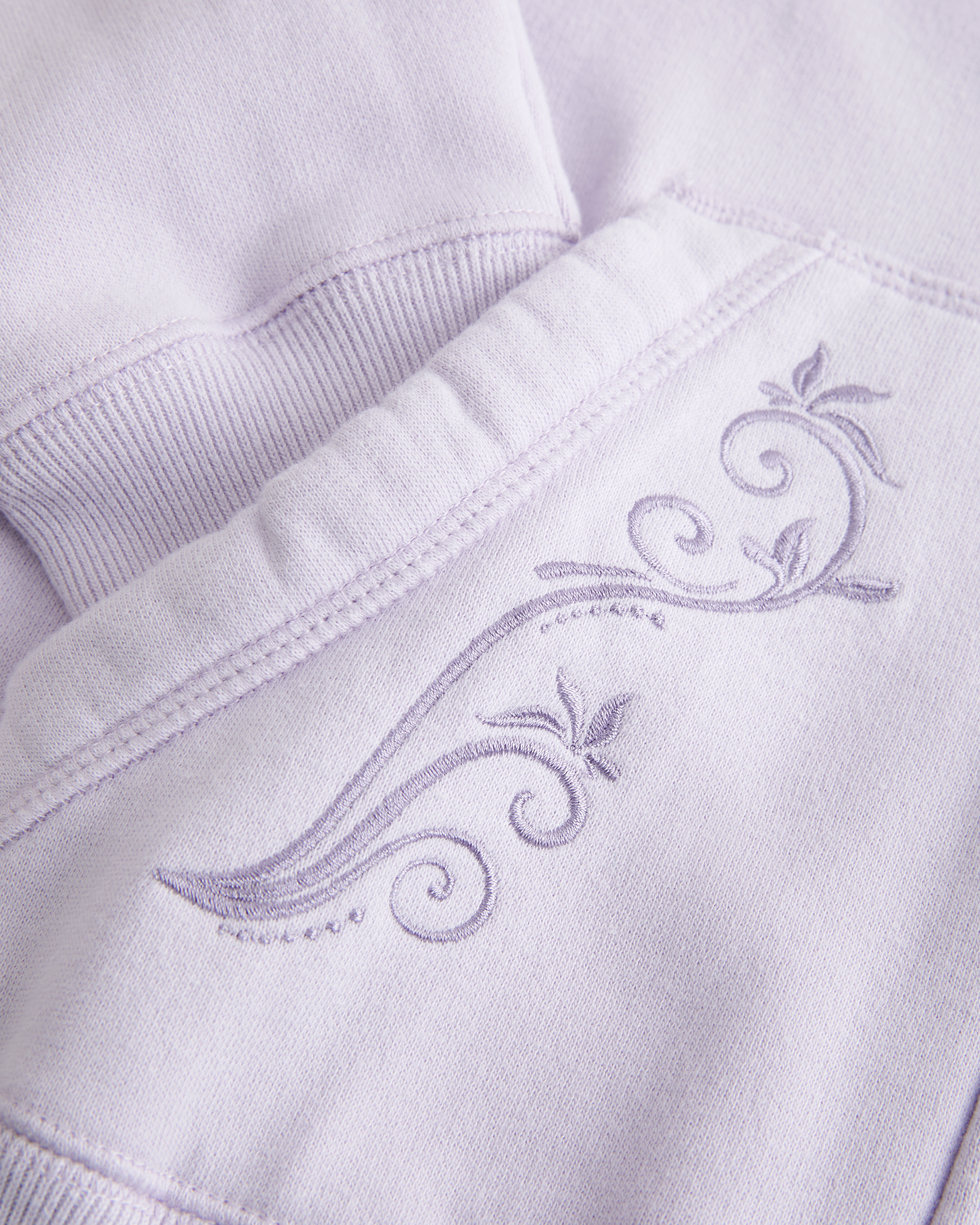 Hollister Feel Good Embroidered Zip-Up Hoodie