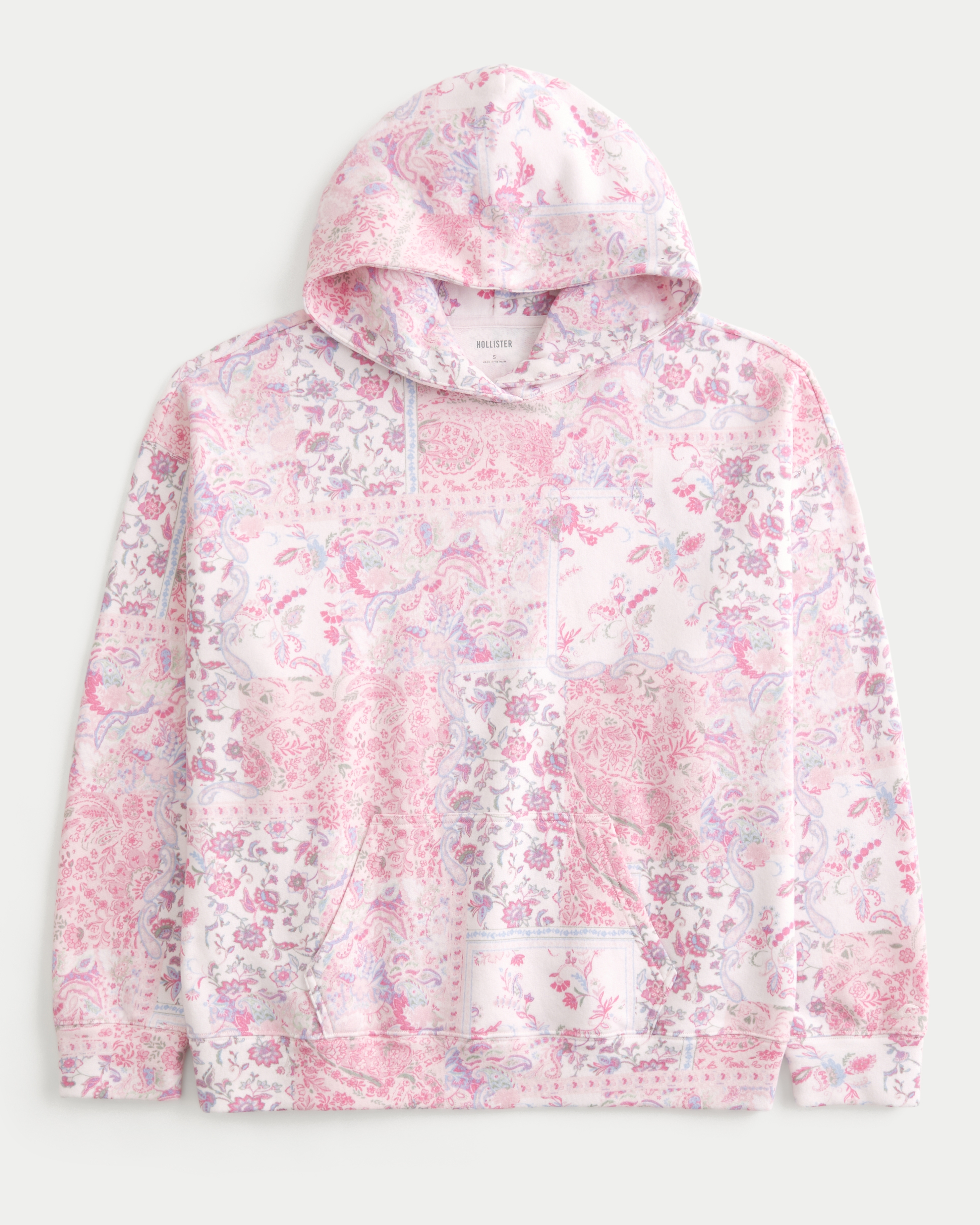 Hollister Feel Good Oversized Floral Pattern Hoodie