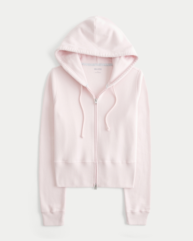 ボーダーズアットバルコニー ZIP UP HOODIE 36 さくらいろ Women's Seaside Zip-Up Hoodie | Sunkist Coral UPF 50+