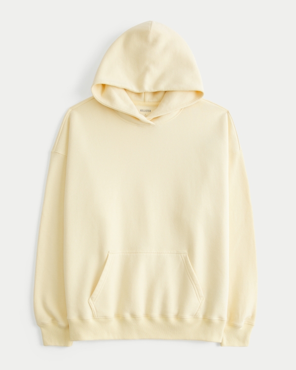 Oversized Hoodie, Butter Yellow view 1