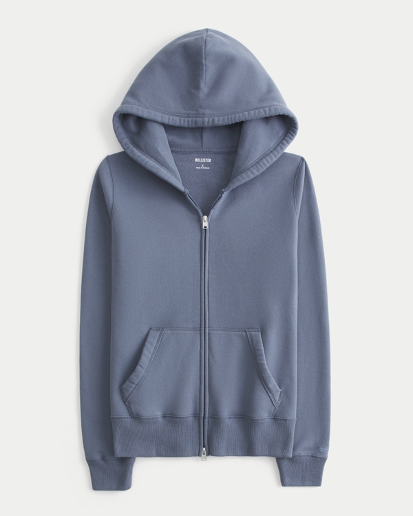 Women's Hollister Feel Good Zip-Up Hoodie | Women's Tops