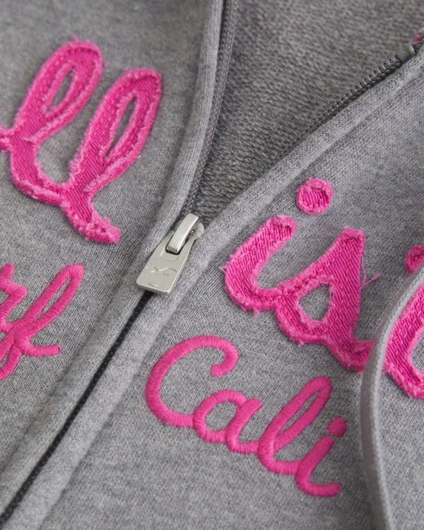 Women's Easy Zip-Up Logo Graphic Hoodie | Women's Tops