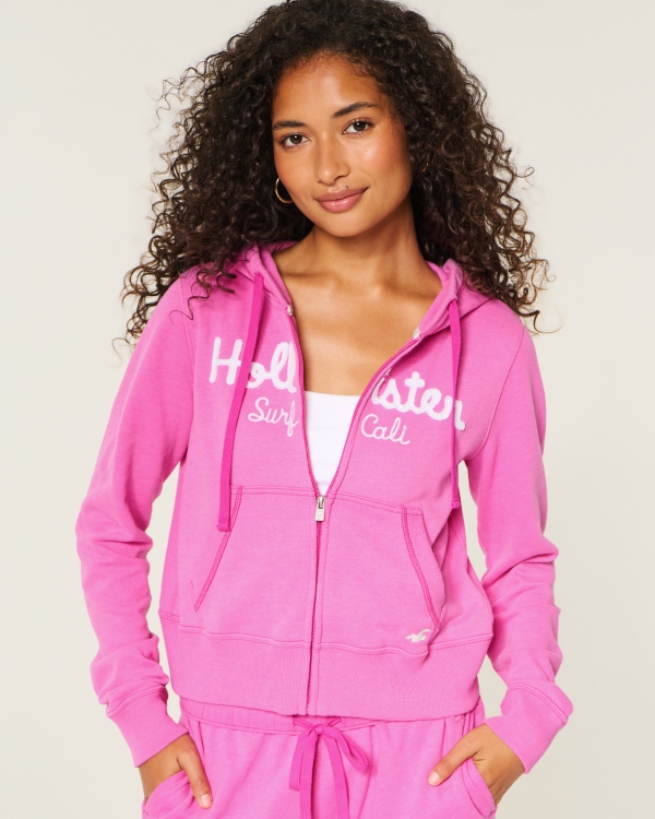 Womens Zip-Up Hoodies - Full Zip & Half Zip | Hollister Co.