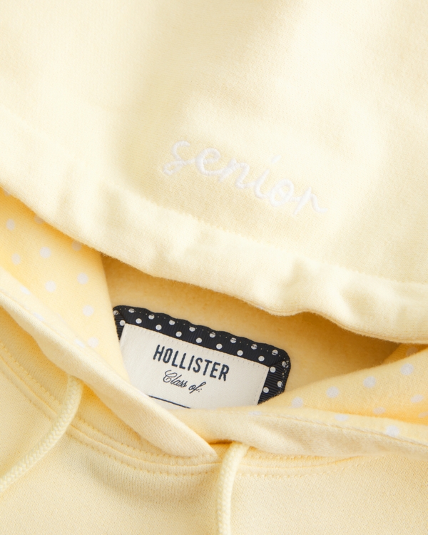 Hollister Feel Good Oversized Senior Bead Hoodie, Butter Yellow view 2