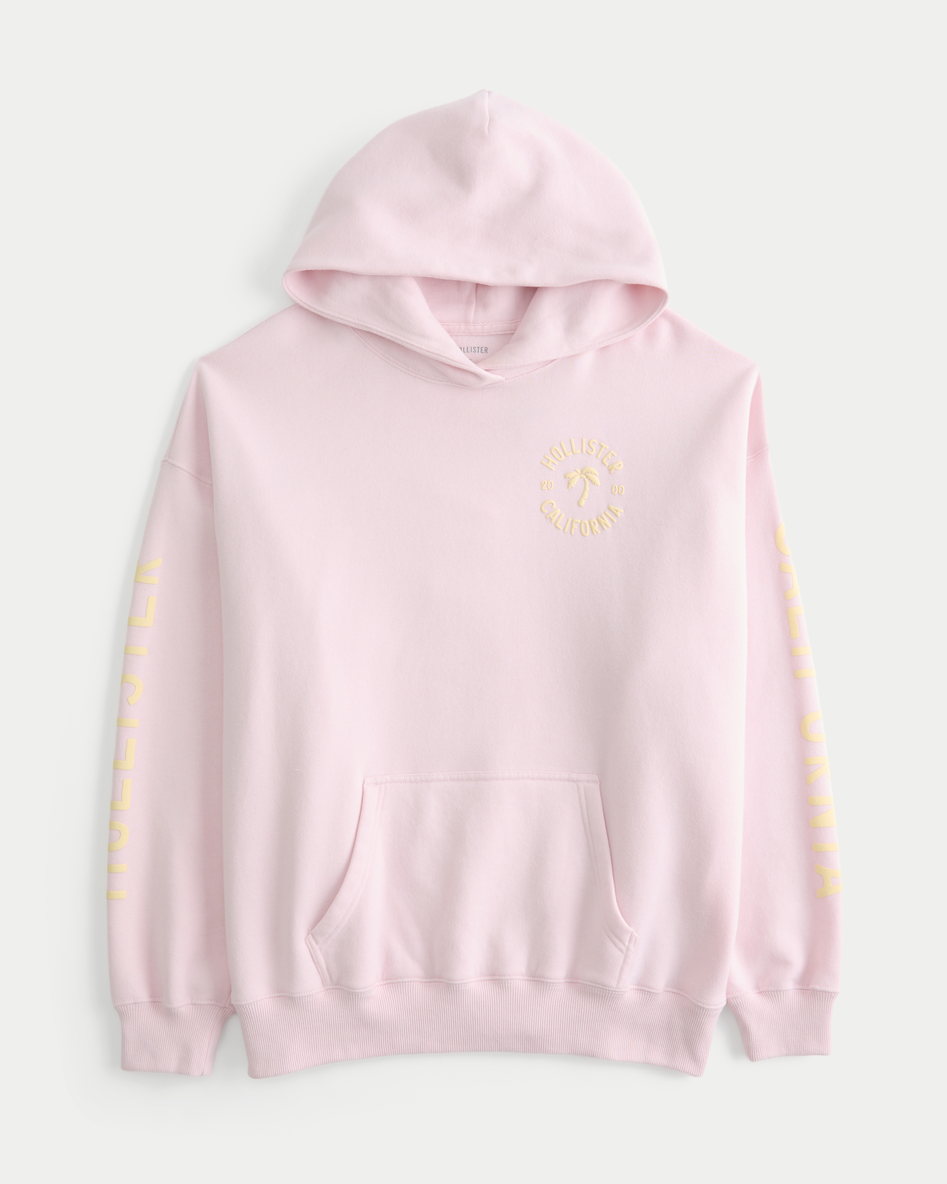 Hollister Feel Good Oversized Logo Graphic Hoodie