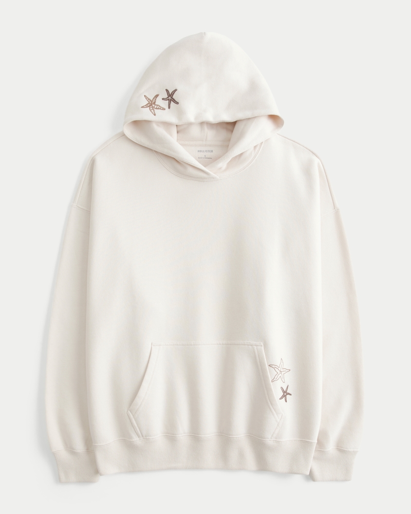 Women's Hollister Feel Good Oversized Starfish Graphic Hoodie