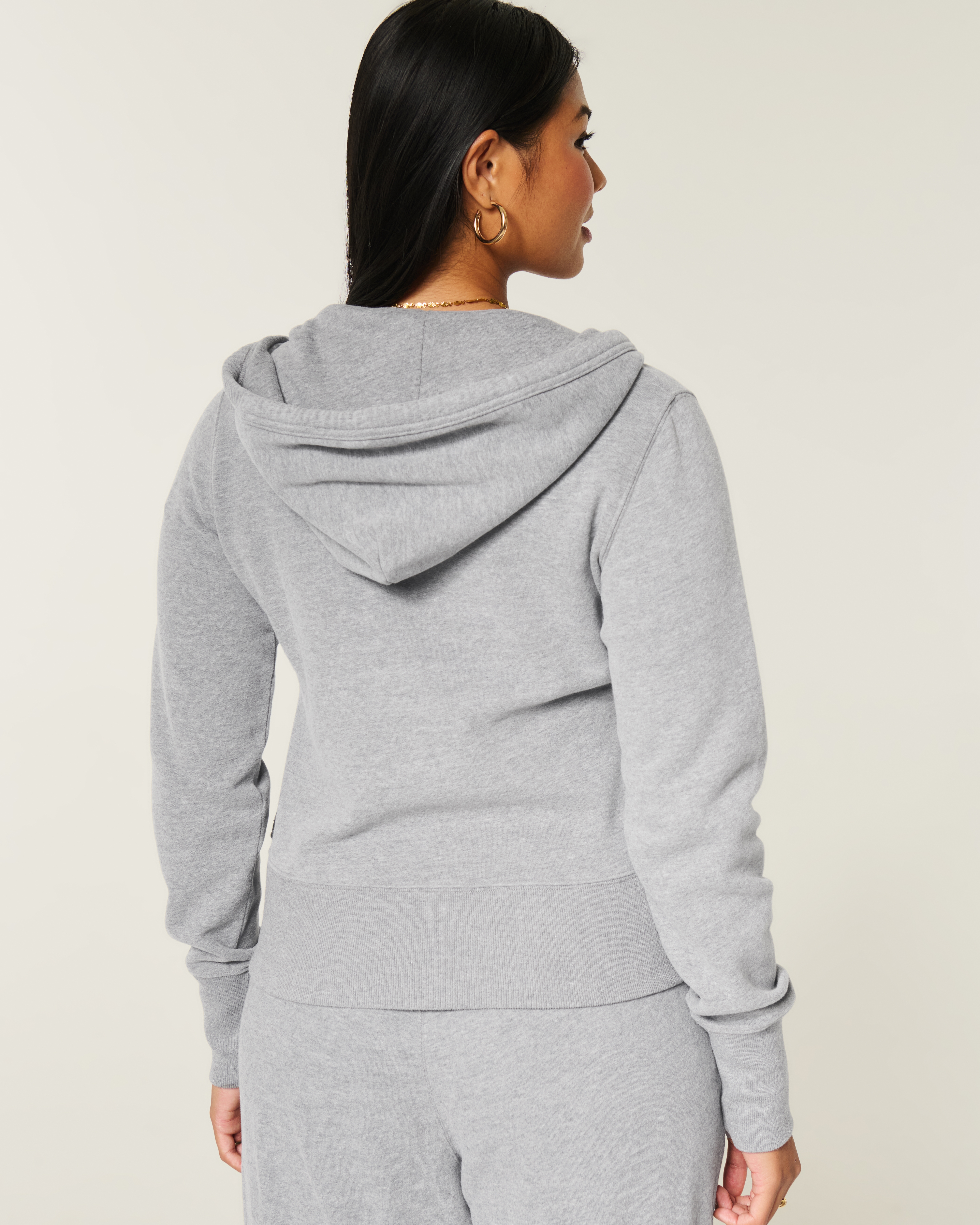 Hollister Feel Good Zip-Up Logo Graphic Hoodie at Hamilton Place