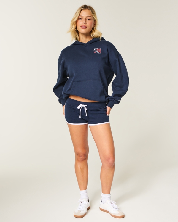 Hollister Feel Good FIFA World Cup™ 1994 USA Graphic Hoodie, Navy view 2
