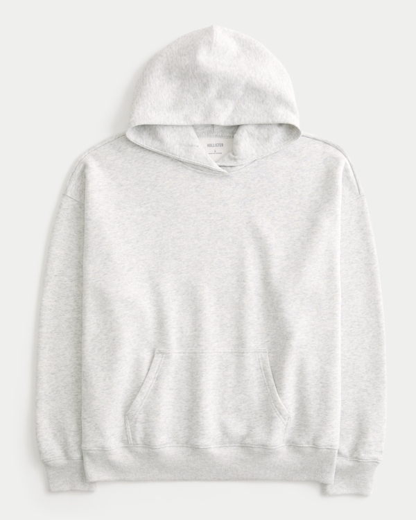 Hollister Feel Good Oversized Hoodie, Light Heather Gray view 1