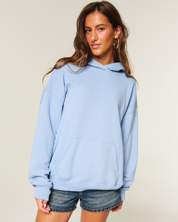 Hollister Feel Good Oversized Hoodie, Light Blue view 1