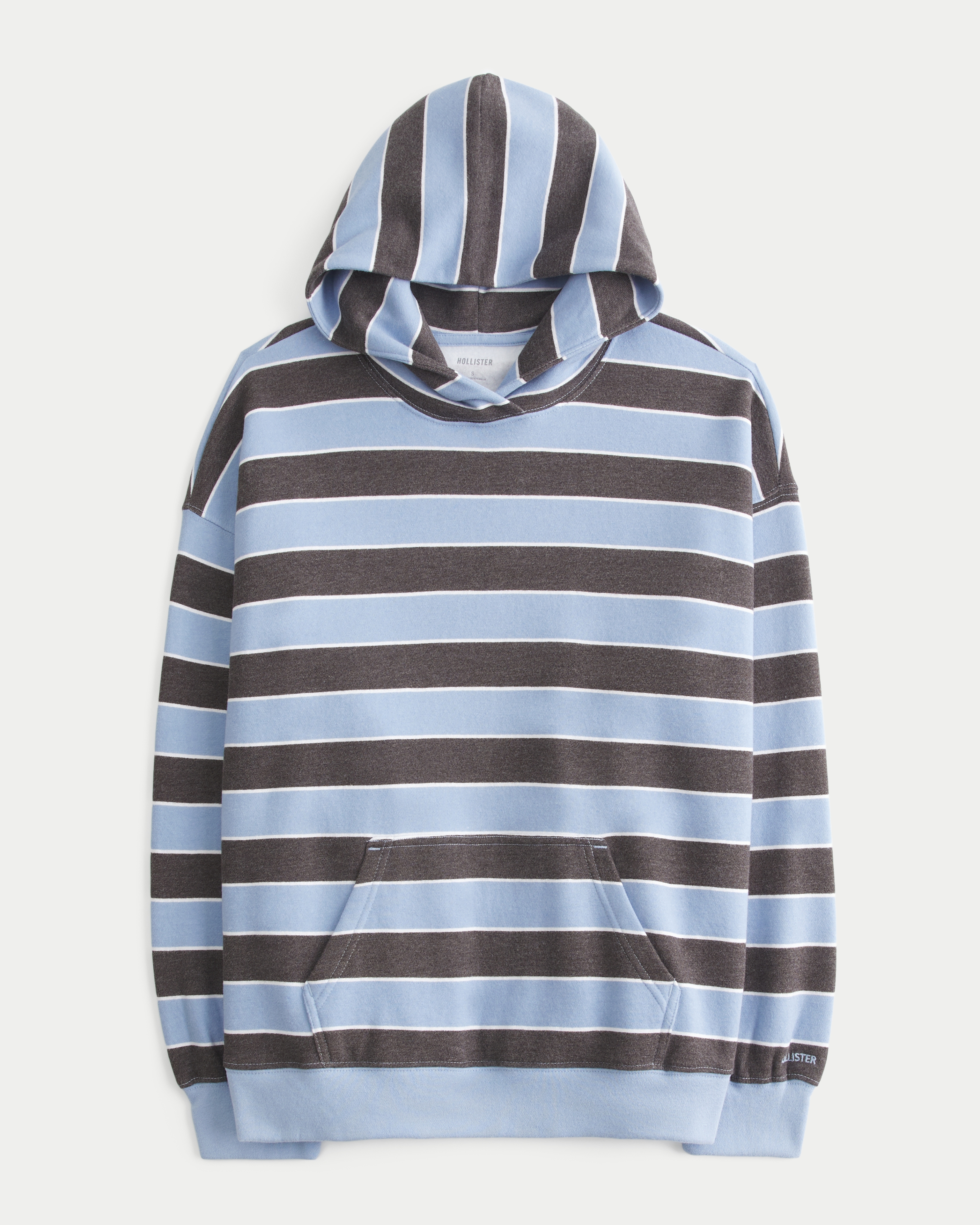 Hollister Feel Good Striped Oversized Hoodie