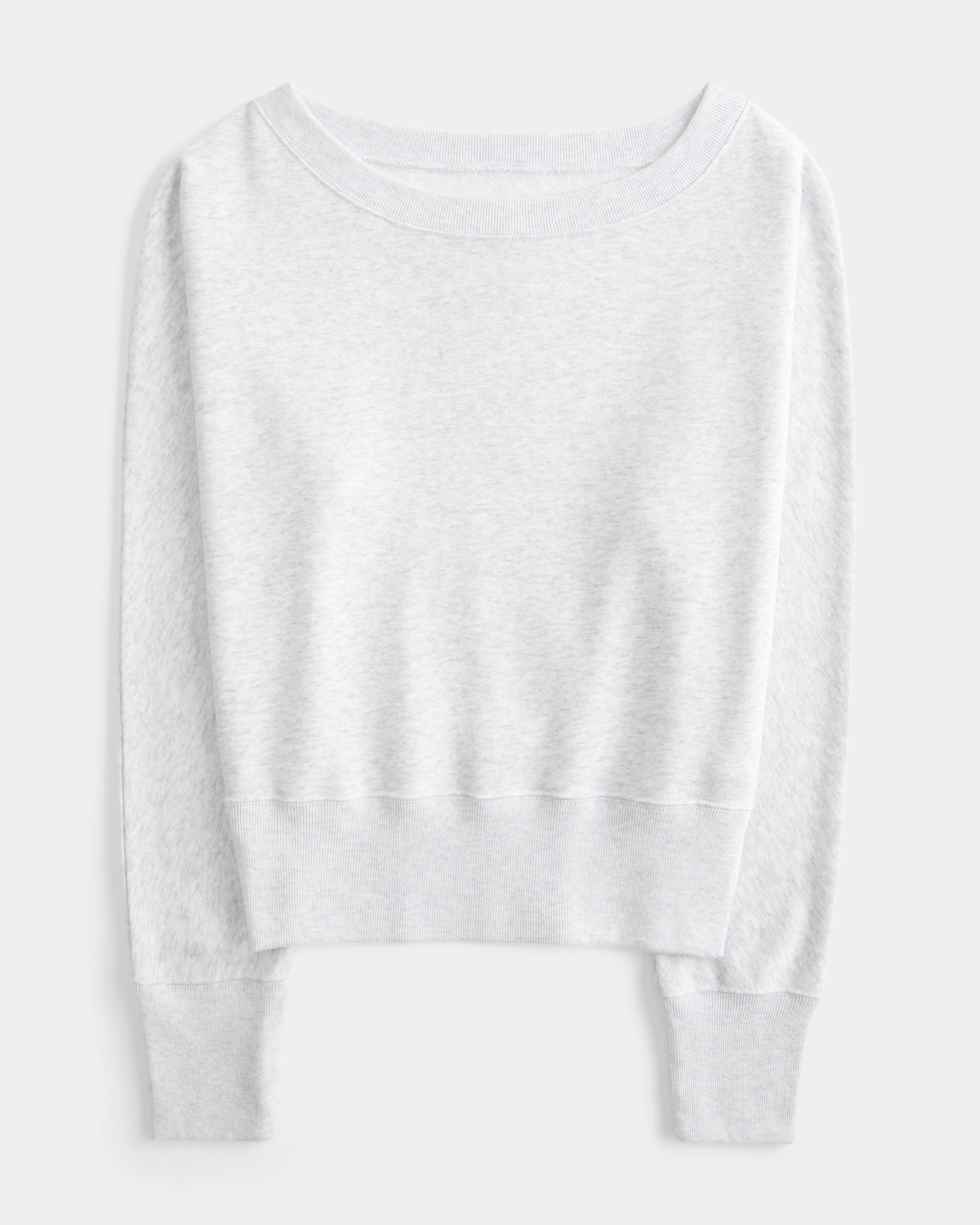 Banded Off-the-Shoulder Sweatshirt