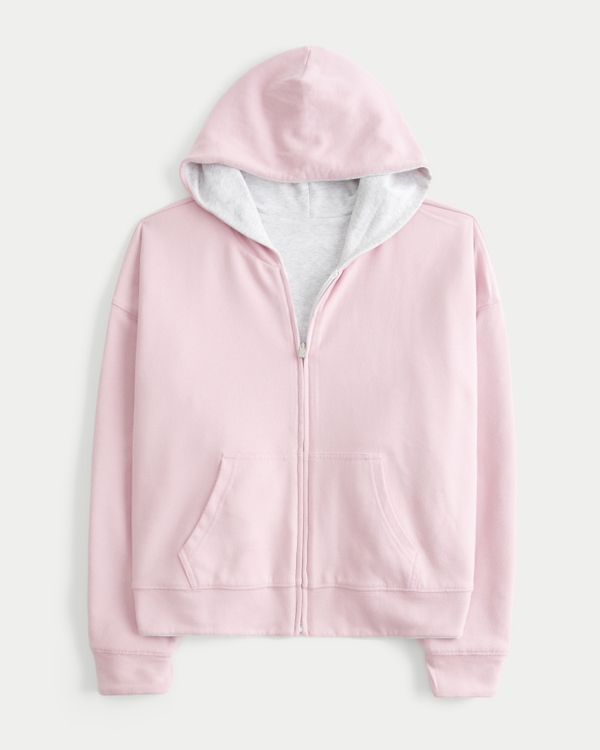 ウィメンズ Hollister Feel Good Reversible Zip-Up Hoodie