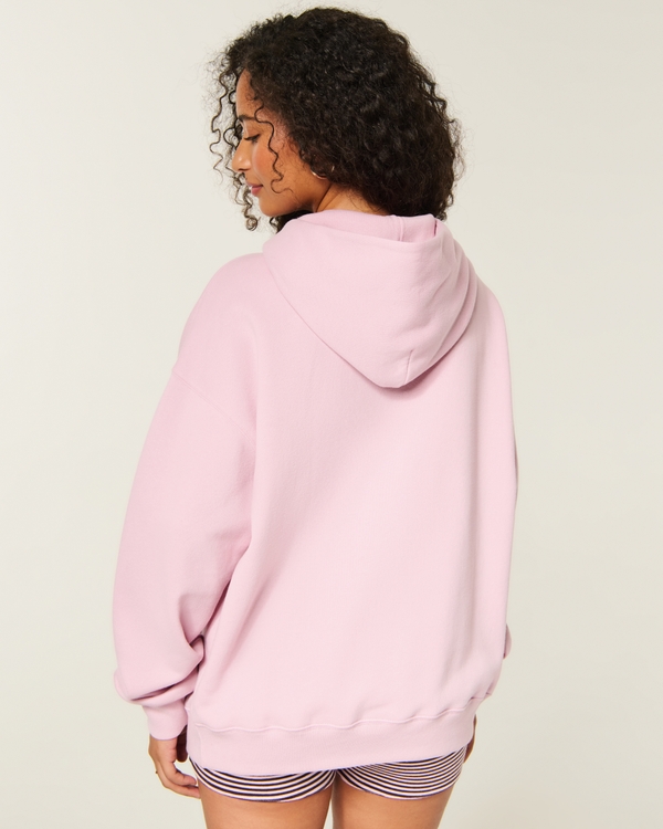 Hollister Feel Good Oversized Hoodie, Light Pink view 2