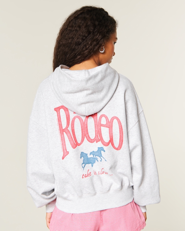 Hollister Feel Good Kelsea Ballerini Graphic Hoodie, Light Heather Grey view 2