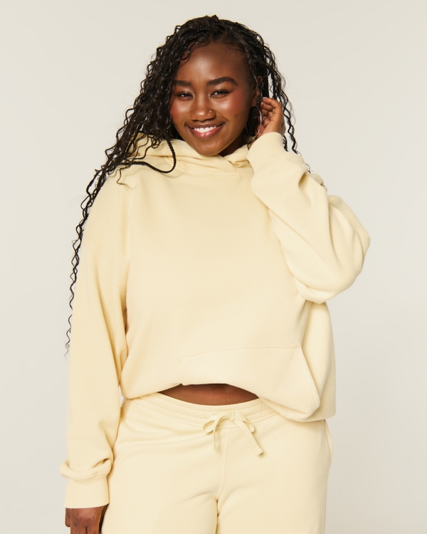 Hollister Feel Good Oversized Hoodie, Yellow view 1
