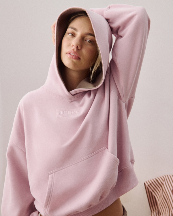 Hollister Feel Good x Target Logo Hoodie, Pink view 1
