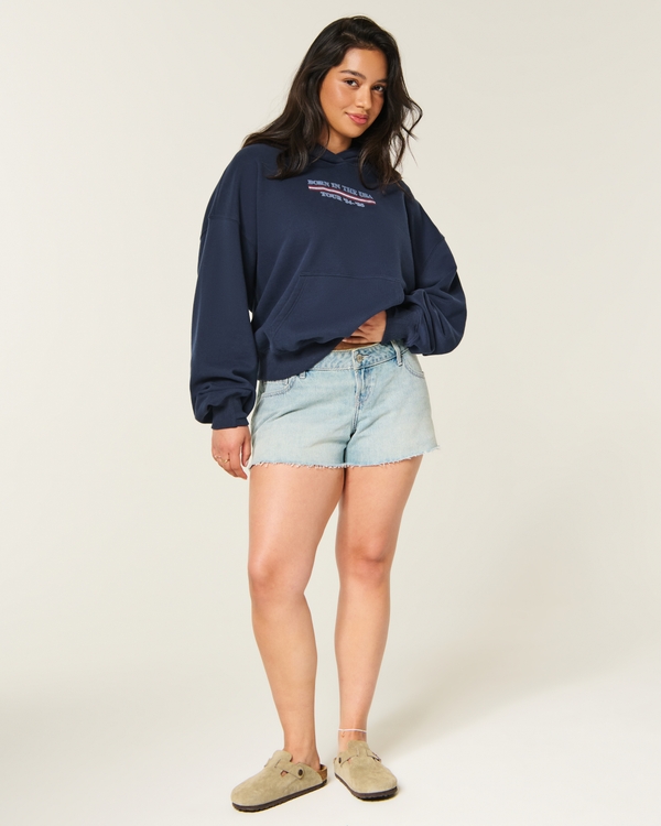 Hollister Feel Good Bruce Springsteen Graphic Hoodie, Navy view 2