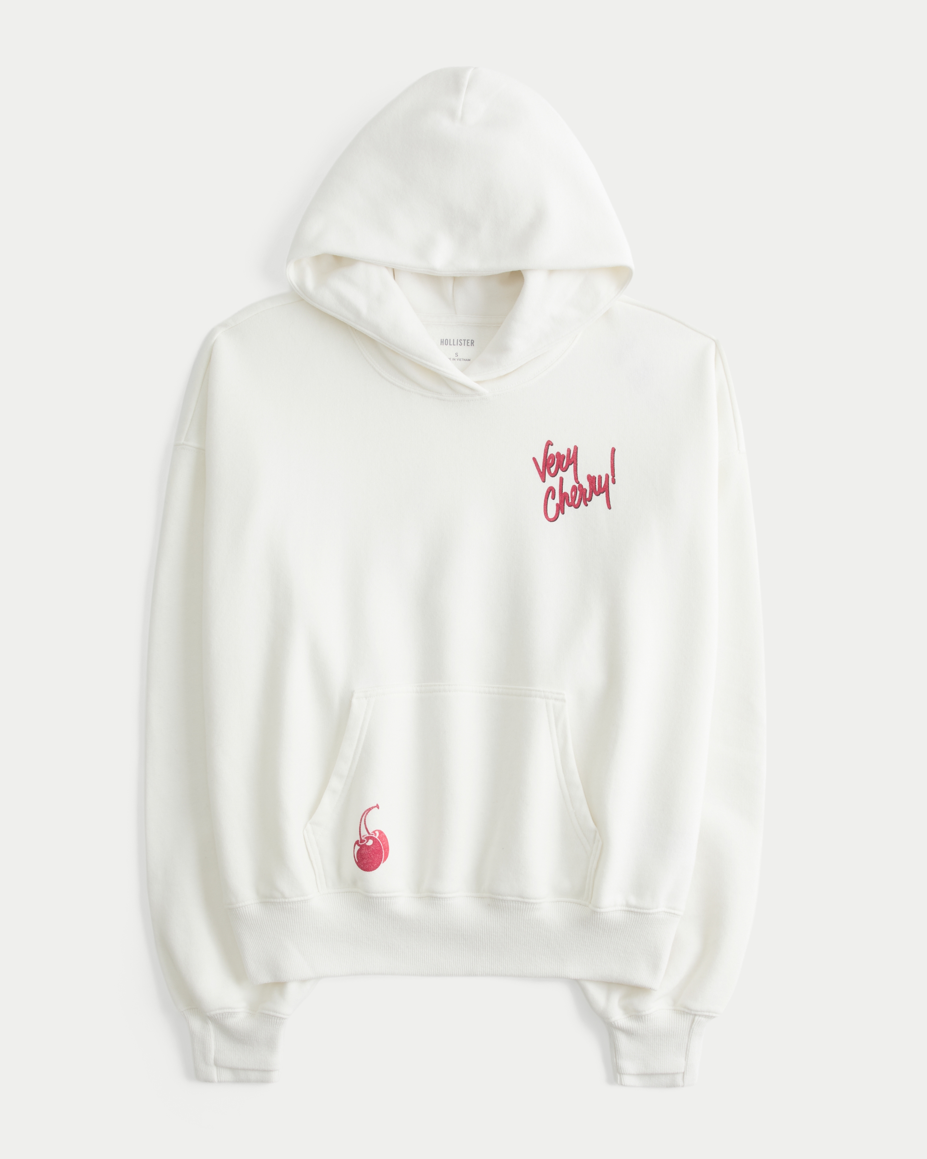Hollister Feel Good Cherry Coke Graphic Classic Hoodie