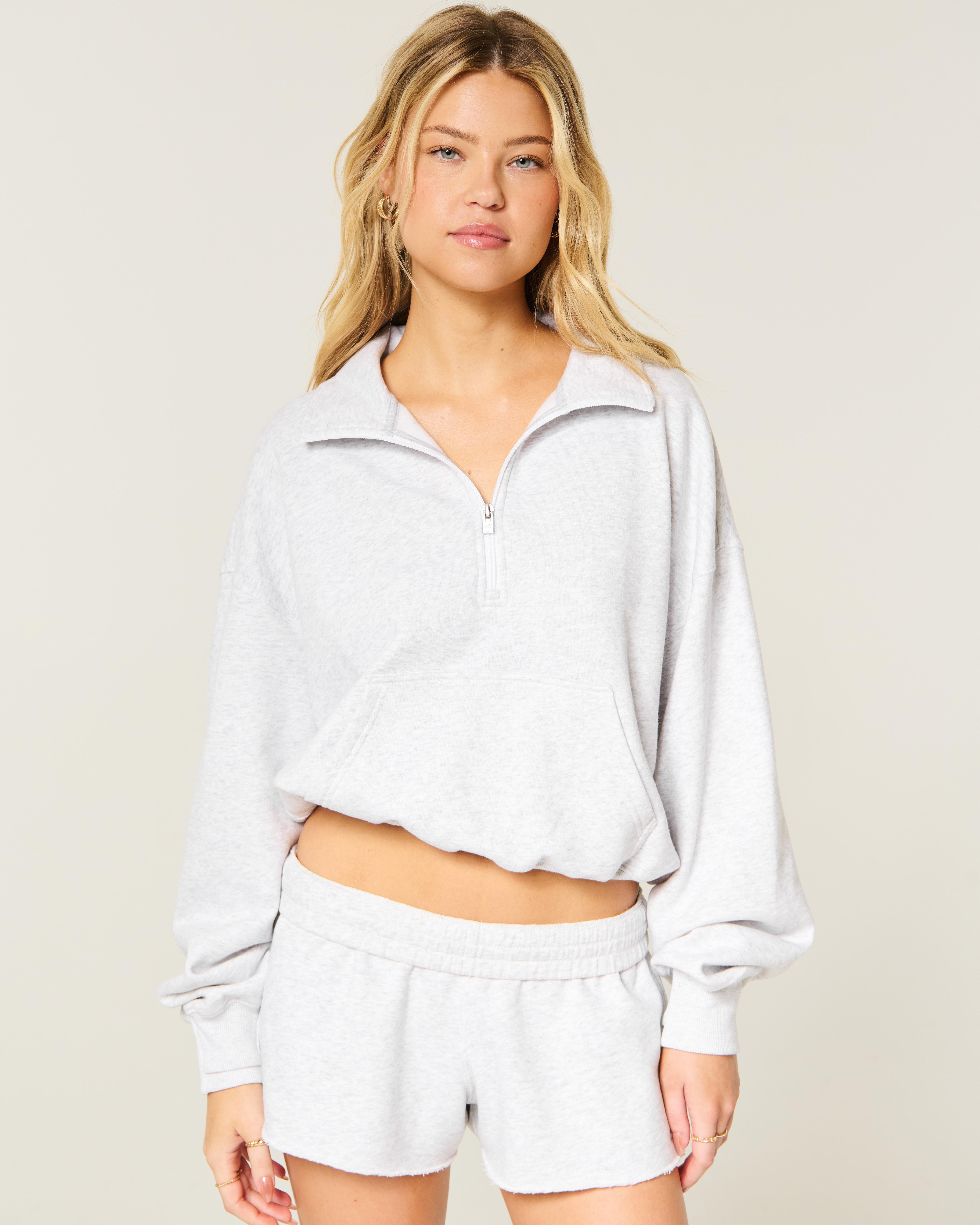 Hollister Feel Good Half-Zip Sweatshirt