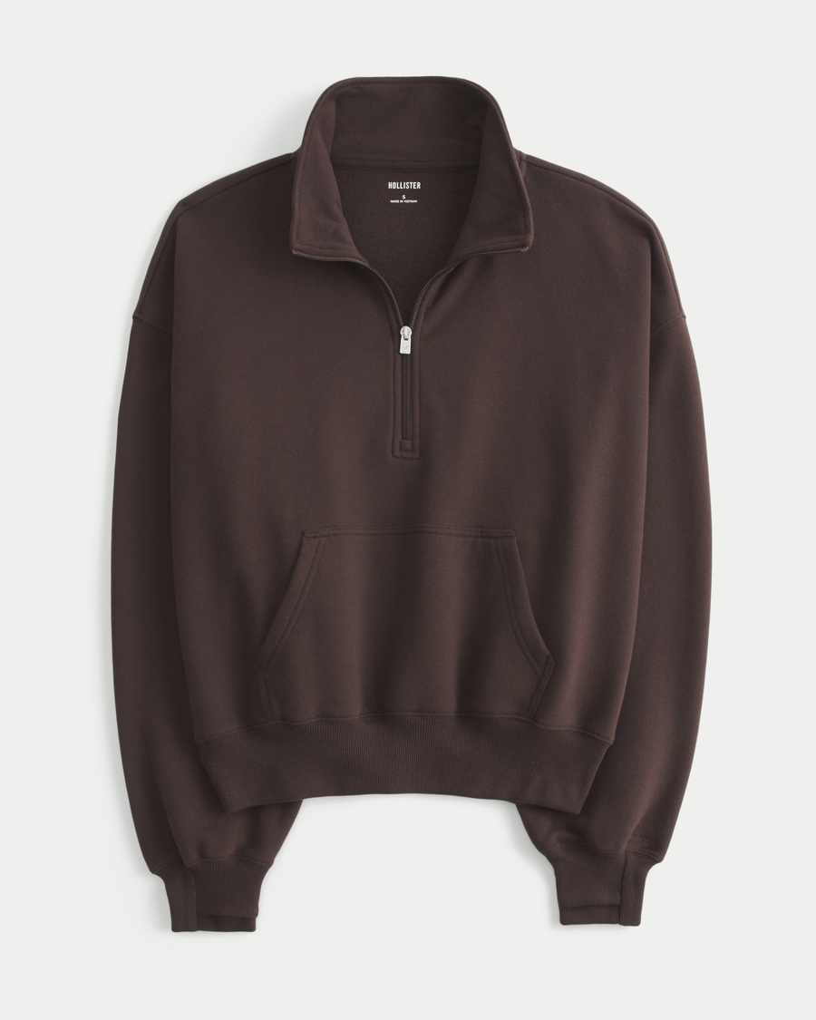 Hollister Feel Good Half Zip Sweatshirt