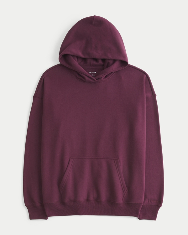 Hollister Feel Good Oversized Hoodie, Burgundy view 1