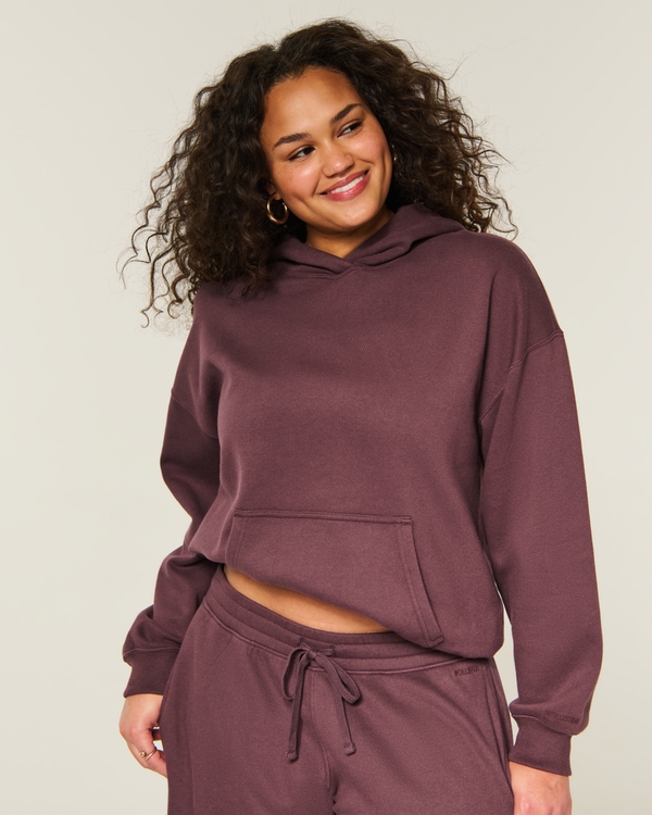 Hollister Feel Good Oversized Hoodie, Brown view 1