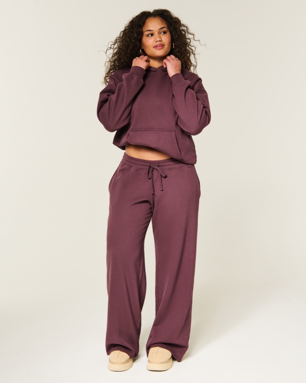 Hollister Feel Good Oversized Hoodie, Brown view 2