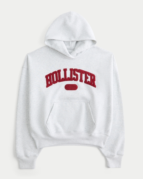 Hollister Feel Good Iconic Logo Graphic Hoodie