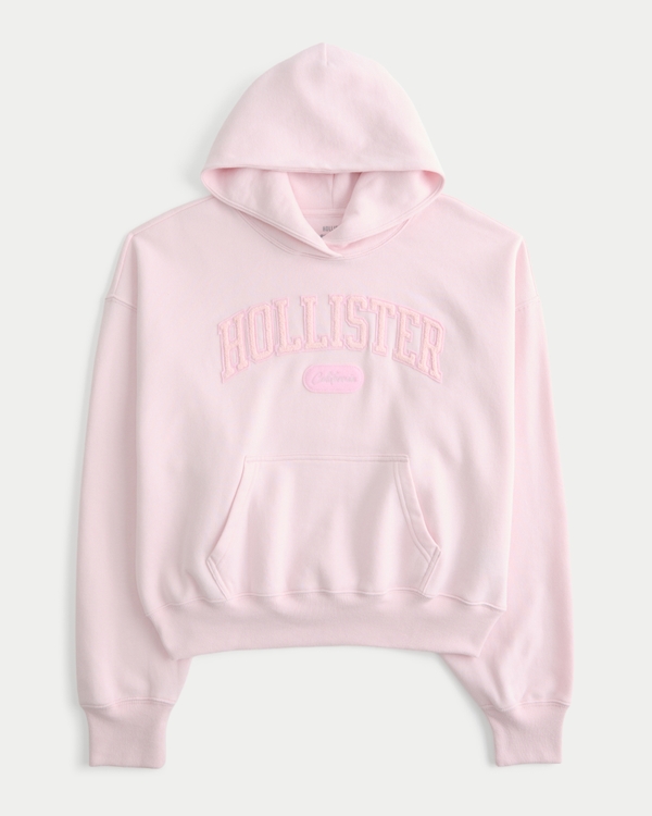 Hollister Feel Good Iconic Logo Graphic Hoodie