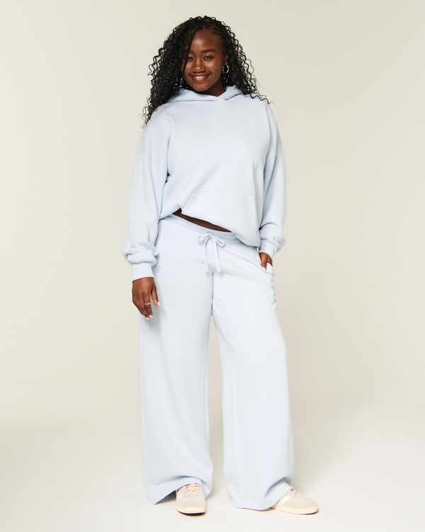 Hollister Feel Good Oversized Hoodie, Light Blue view 2