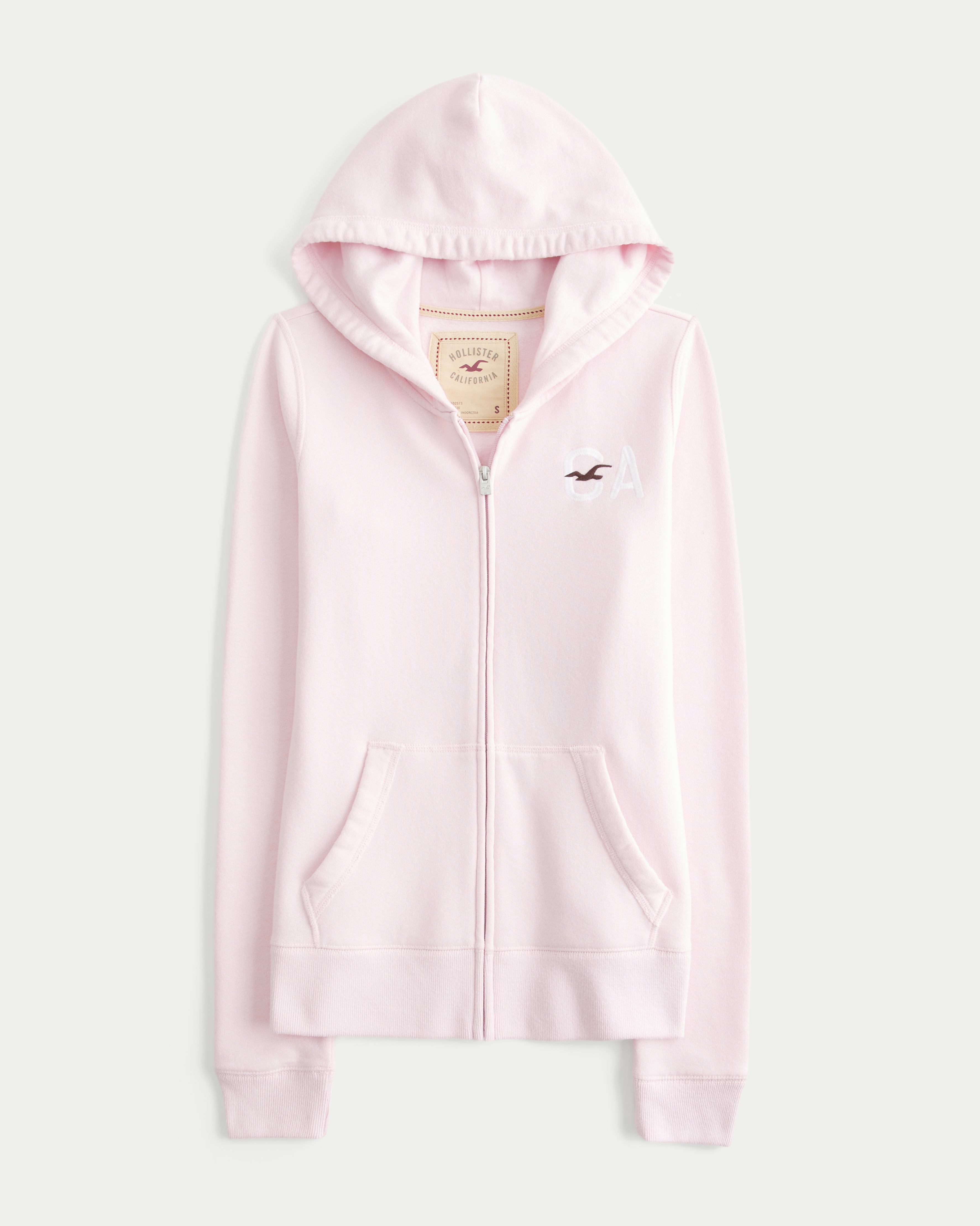 Hollister Feel Good Logo Graphic Zip-Up Hoodie