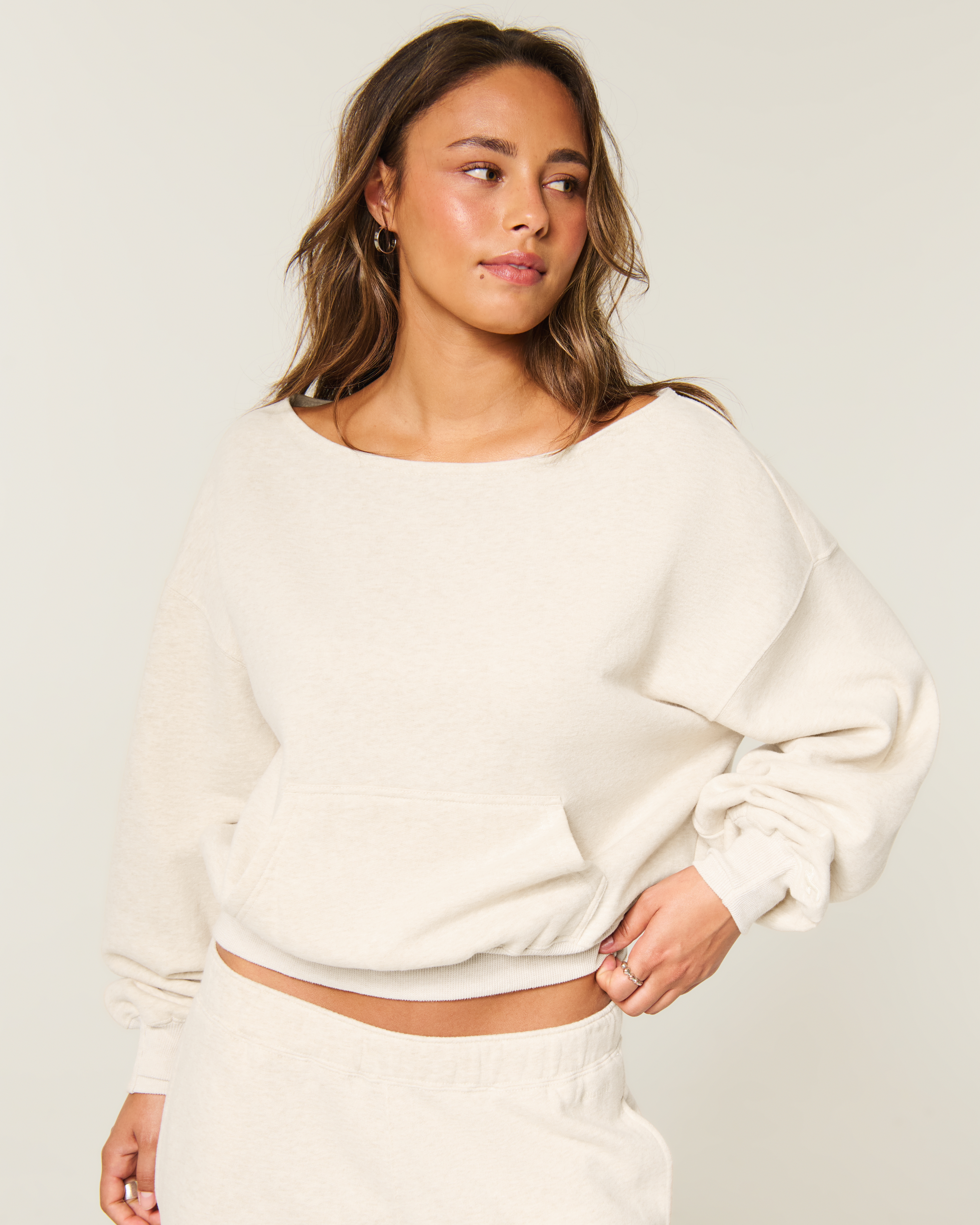 Hollister Feel Good Easy Off-the-Shoulder Sweatshirt
