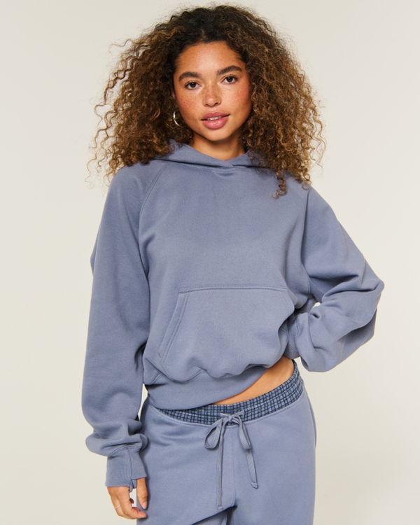 Hollister Feel Good Raglan Hoodie, Dark Blue view 1