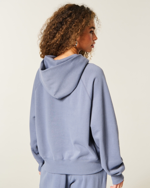 Hollister Feel Good Raglan Hoodie, Dark Blue view 2