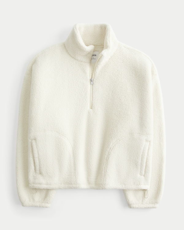 ジャケット・アウター Bristol ULTRA LIGHT WEIGHT HALF ZIP Women's Easy Sherpa Half-Zip Sweatshirt | Women's Tops