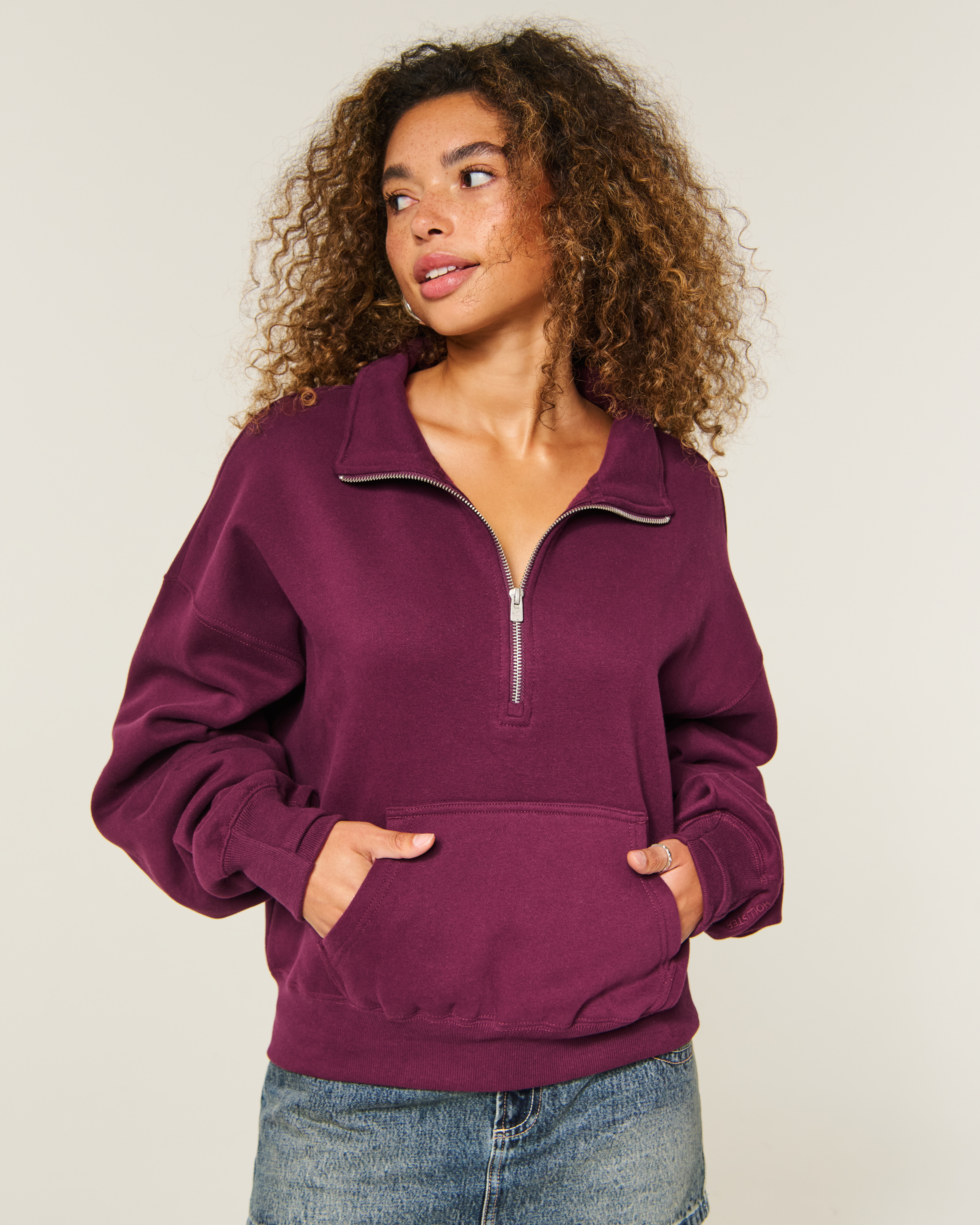 Easy Half-Zip Sweatshirt