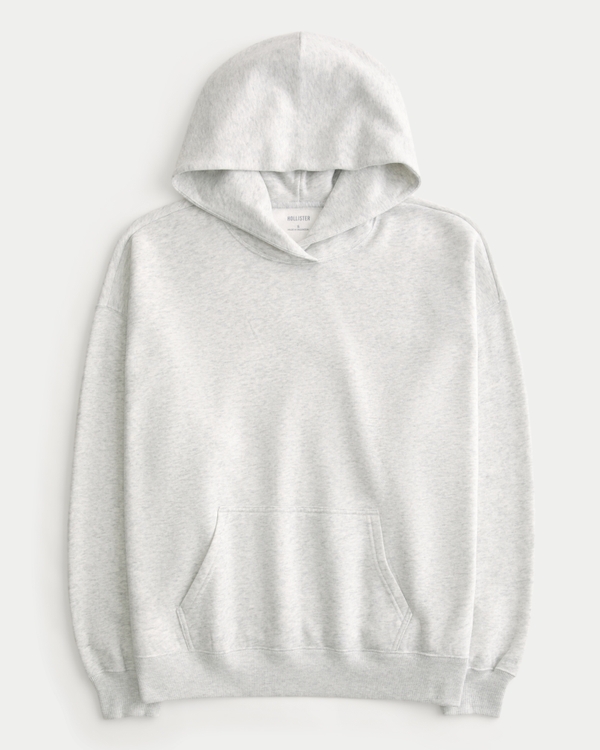 Hollister Feel Good Oversized Hoodie, Light Heather Gray view 1
