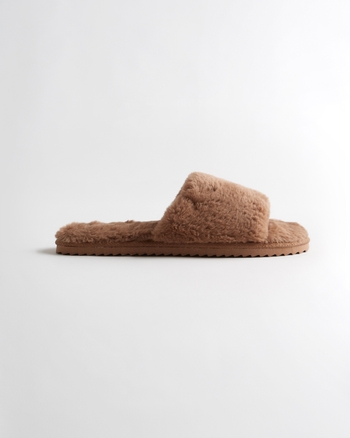 Girls Gilly Hicks Fuzzy Slide Slippers Girls Accessories & Shoes