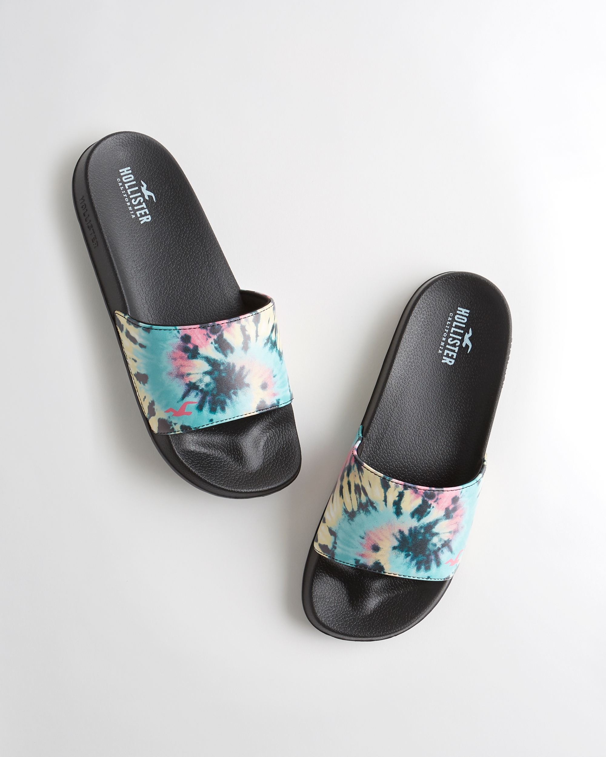 hollister slide sandals