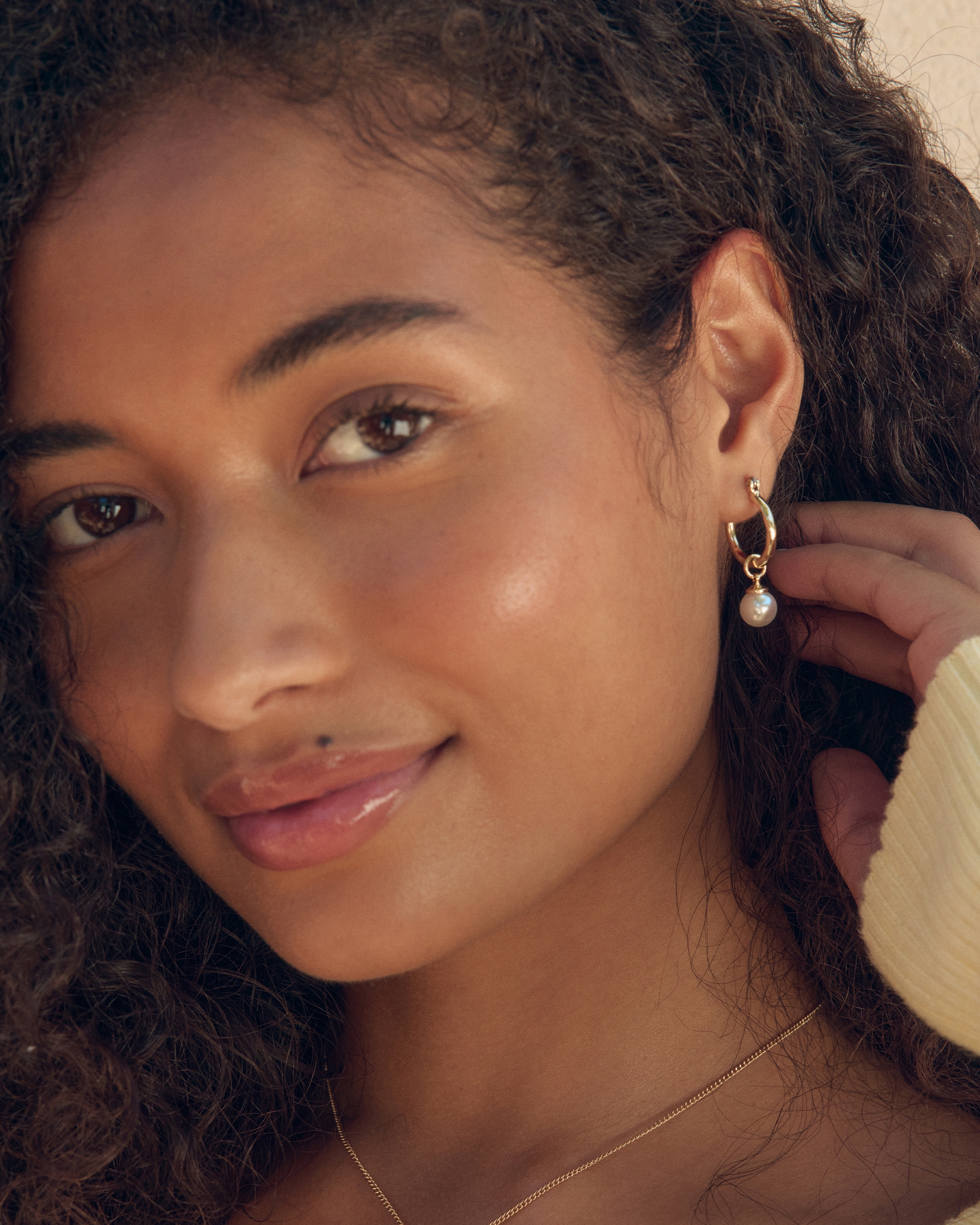 Gold Interchangeable Charm Earring Set