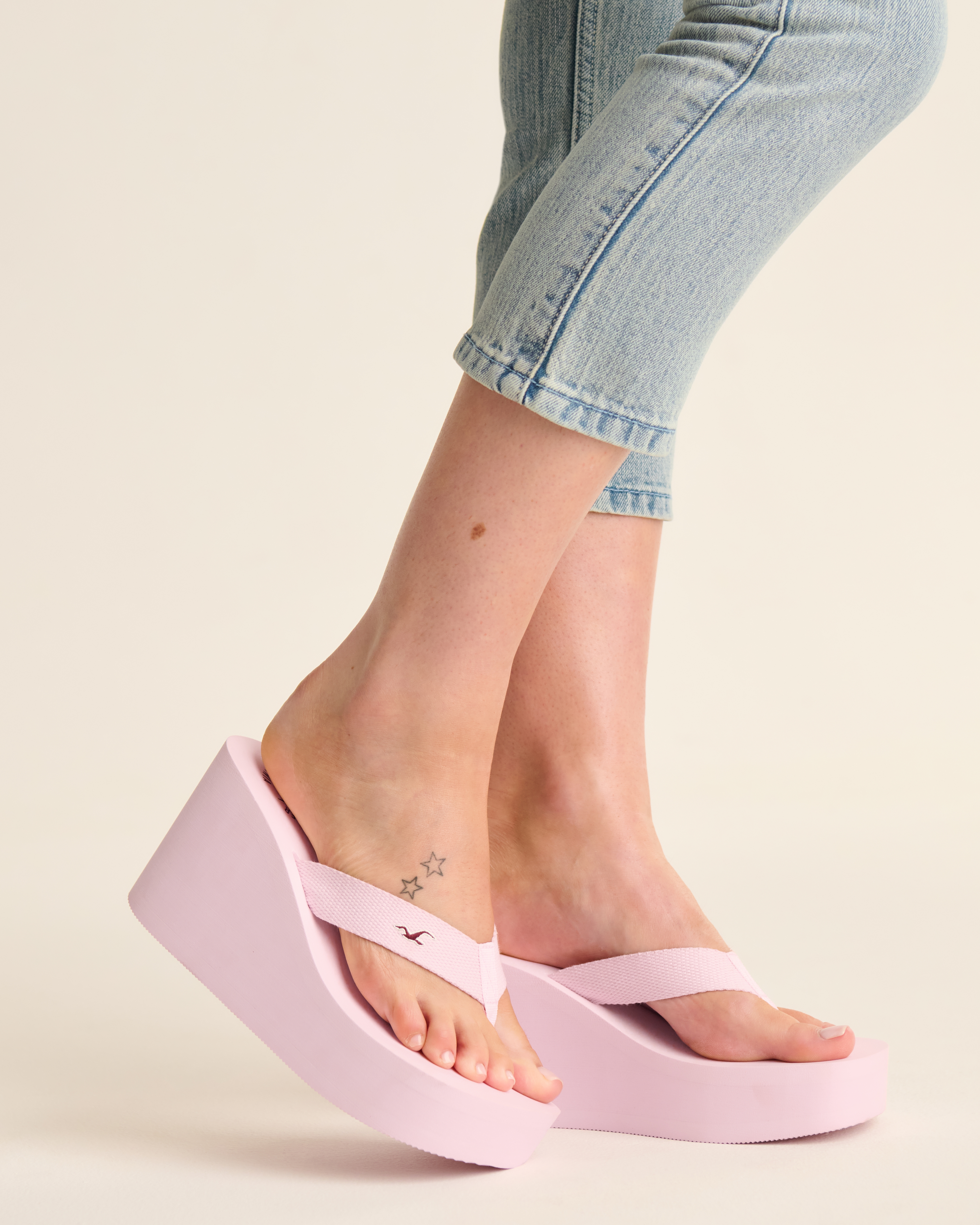 Pink Ultra Platform Flip Flops