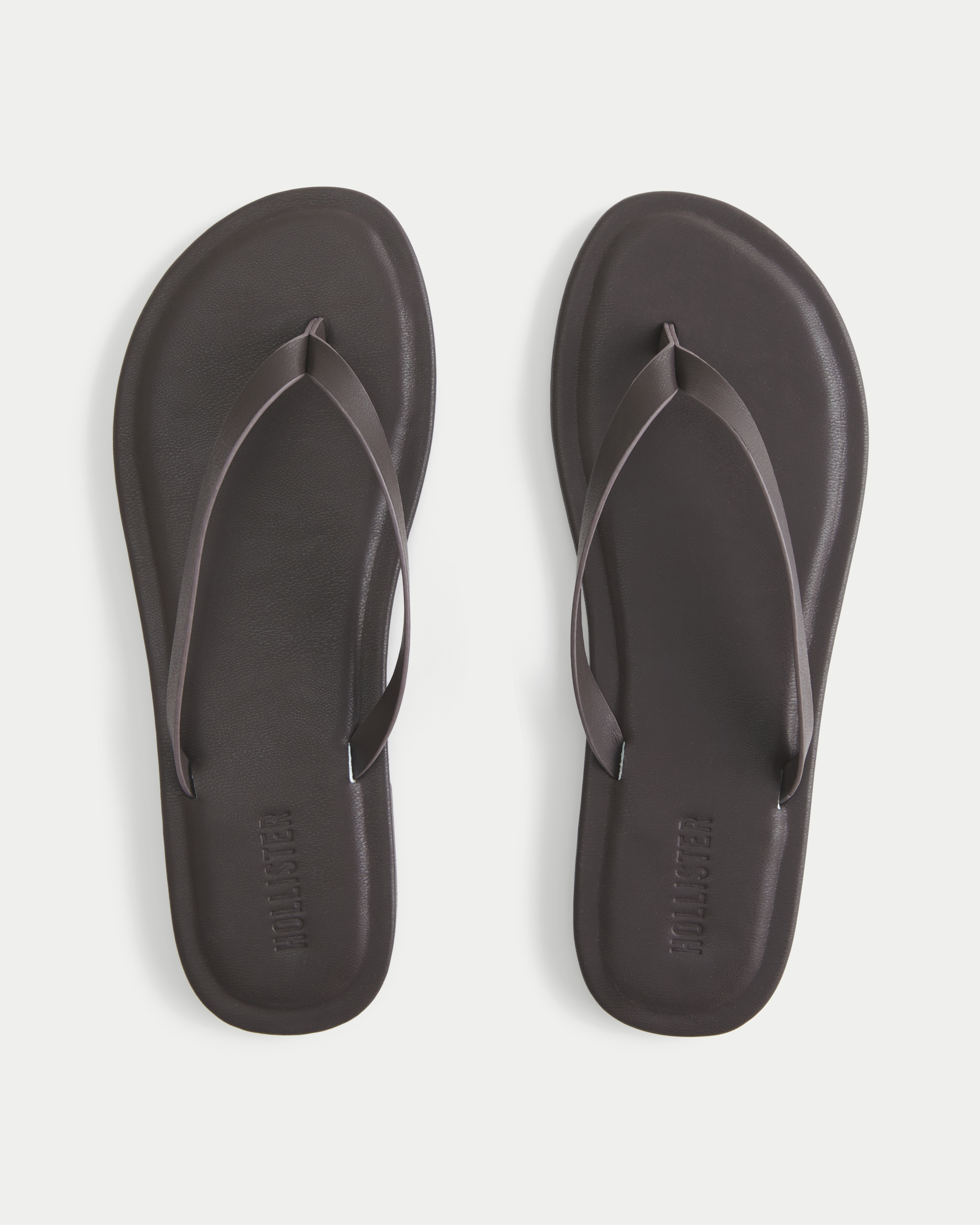 Core Faux Leather Flip Flops