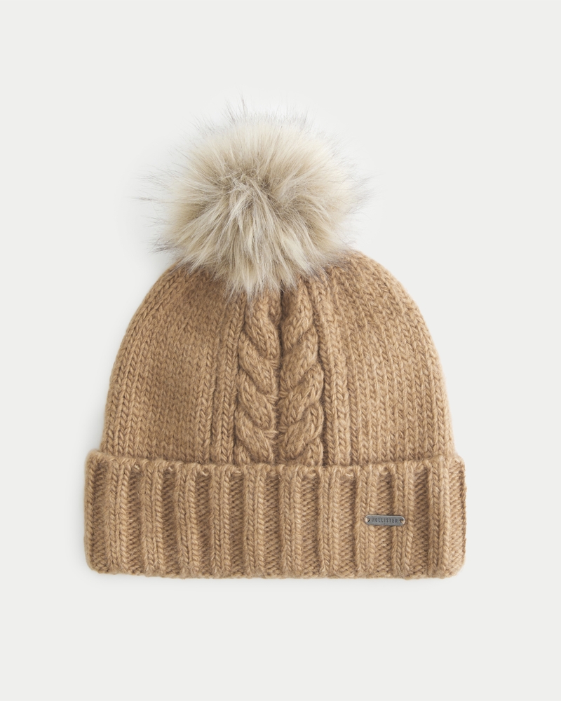 Hollister pom beanie sale