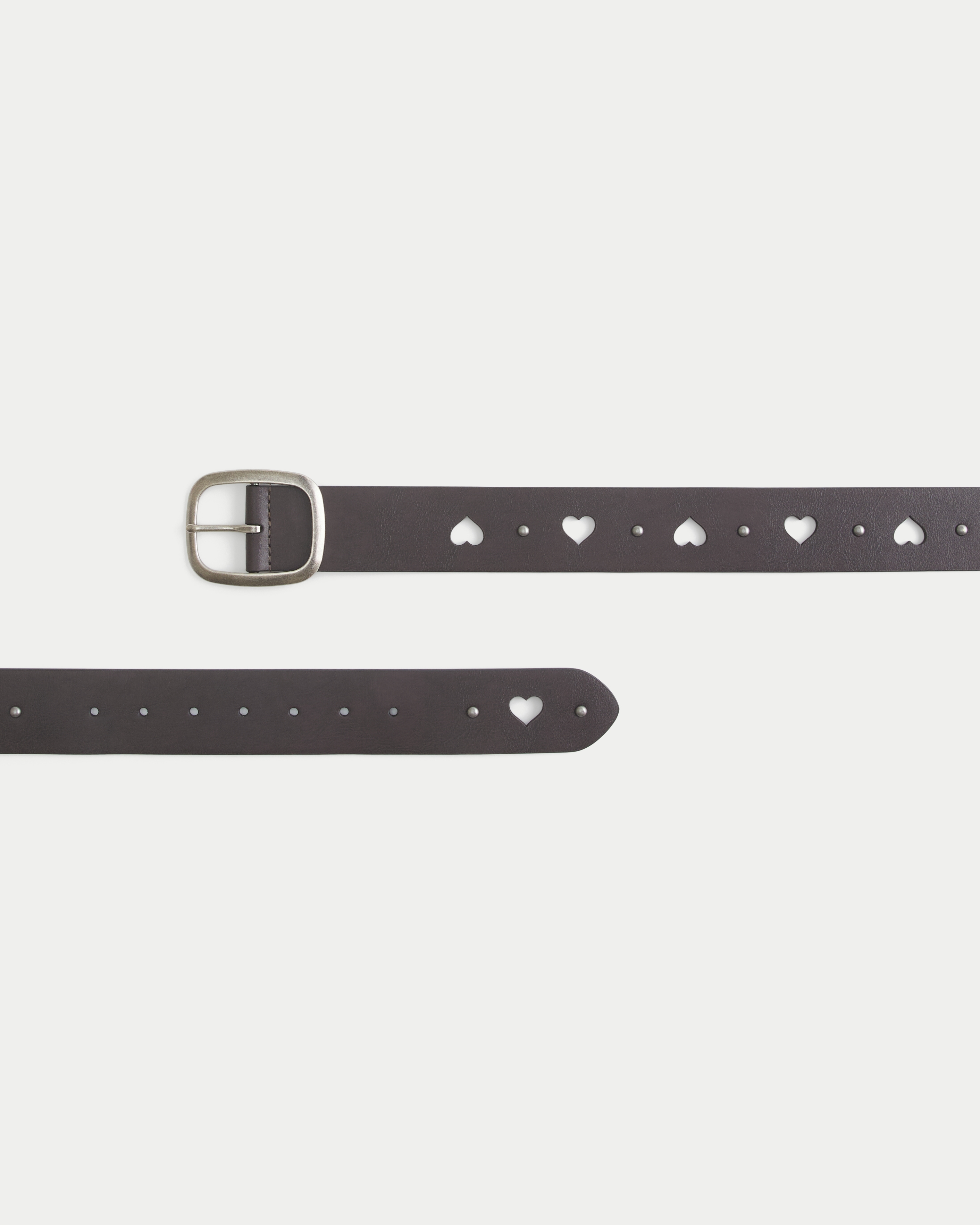 Heart Vegan Leather Belt