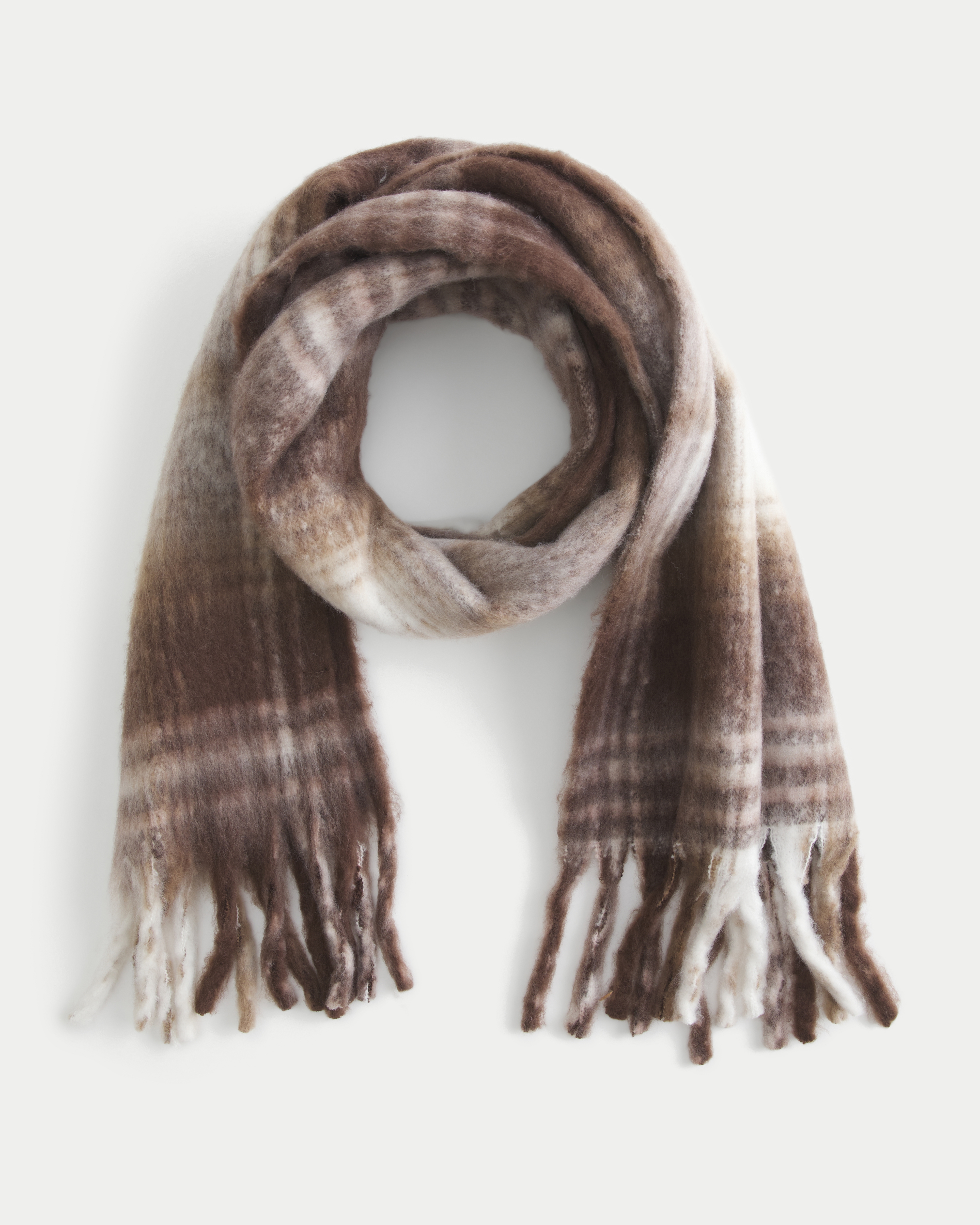 Hollister Woven Scarf In Brown