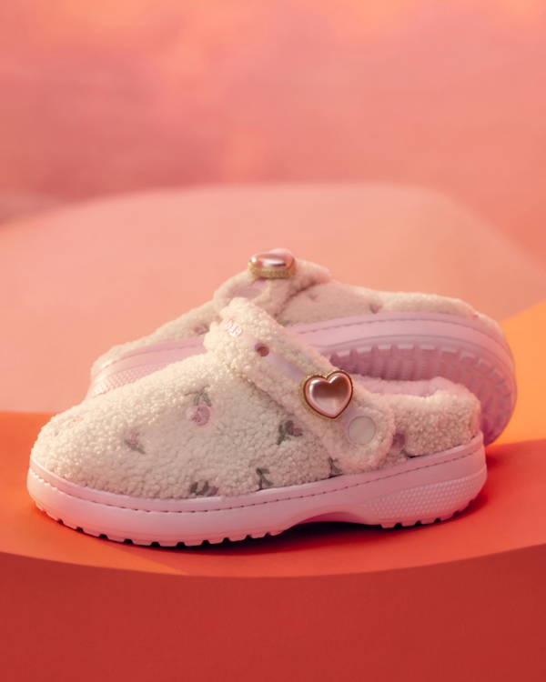 Hollister x Crocs Classic Unfurgettable Clog, Pink Milk view 1